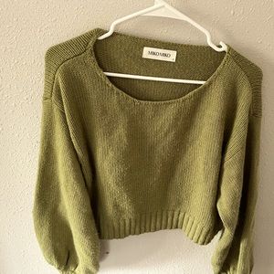Olive green sweater
